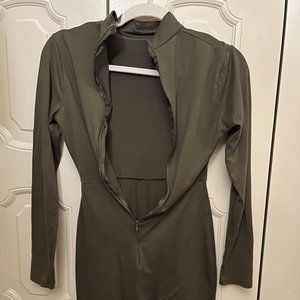 Women’s Fashion Nova Sweet Safar Utility Romper - Olive